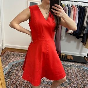 Draper James Red Love Fit and Flare Circle Dress